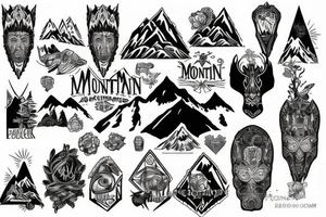 Mountain tattoo idea
