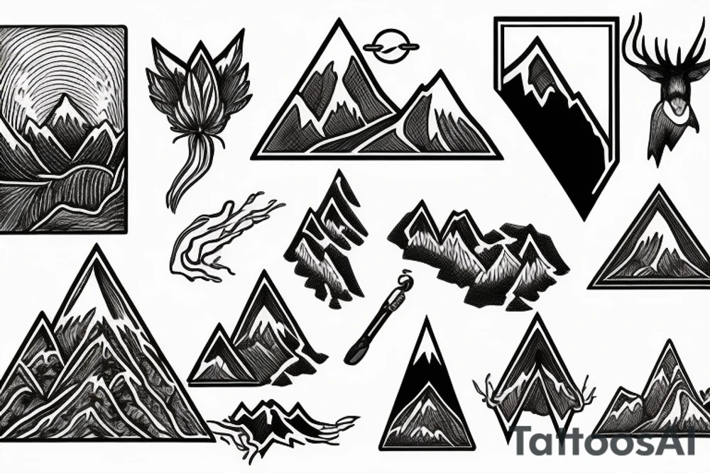 Mountain tattoo idea