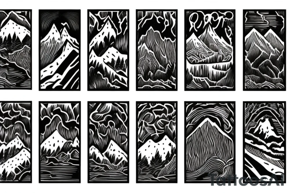 Mountain, Canyon tattoo idea