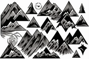 Mountain, Canyon tattoo idea