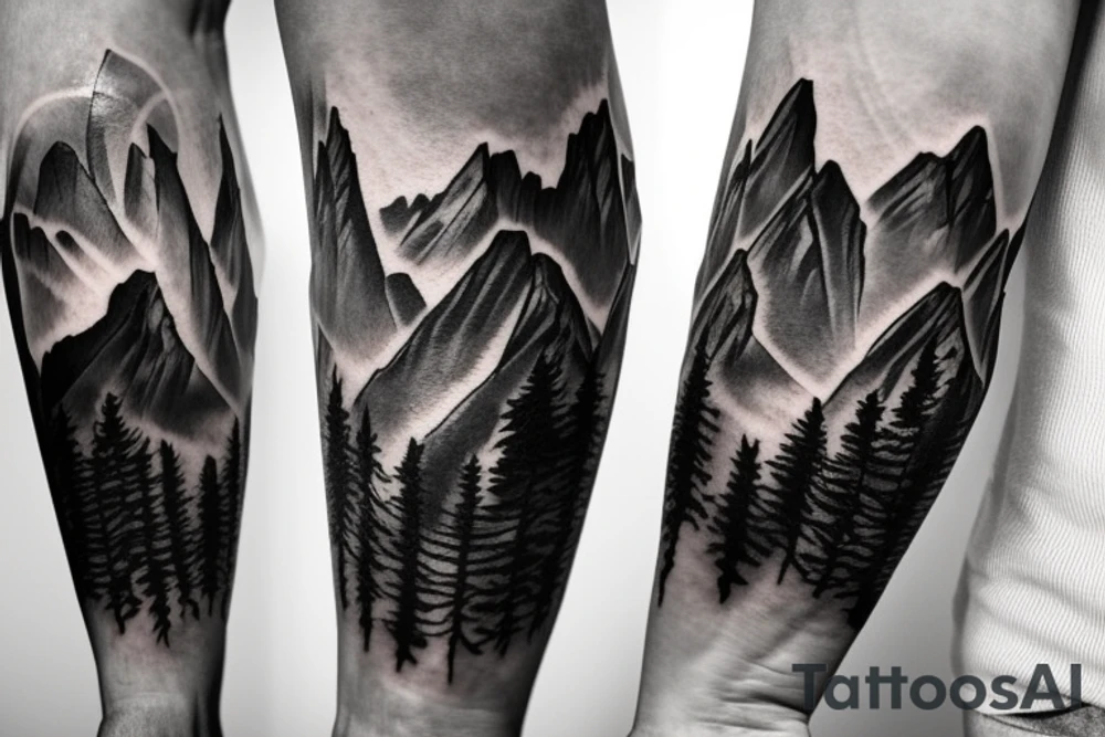 Mountain, Canyon, Renaissance tattoo idea