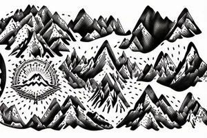 Mountain, Canyon, Renaissance tattoo idea