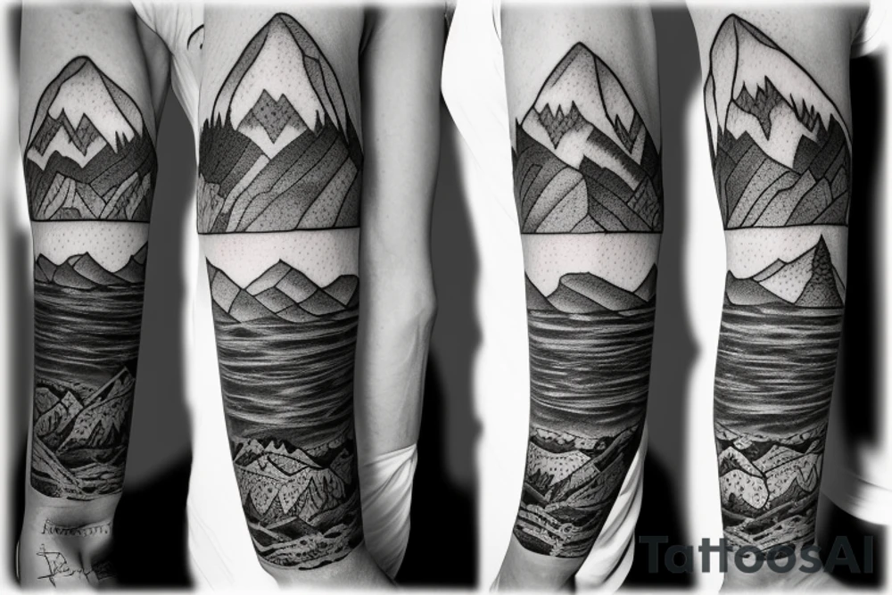 Mountain, Canyon, Renaissance tattoo idea