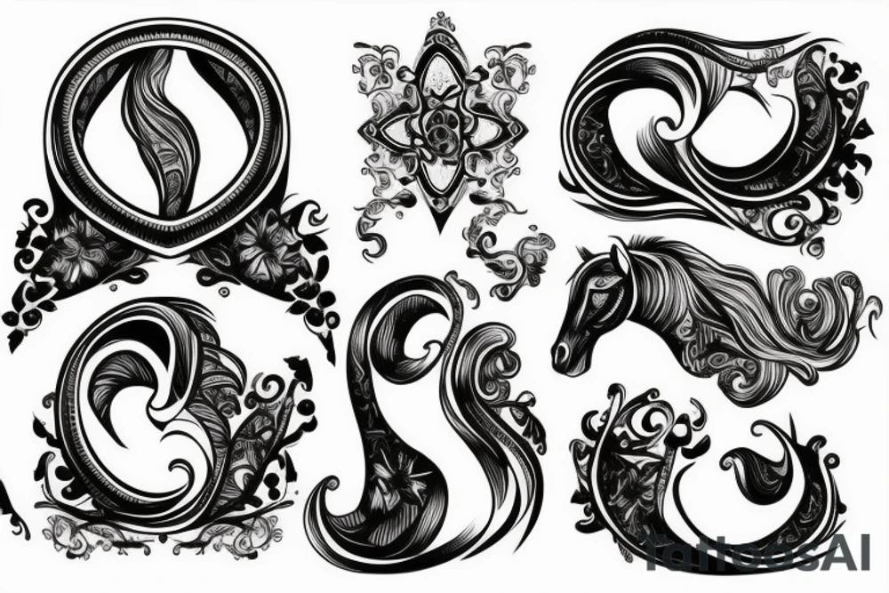 Horseshoe, horse tattoo idea