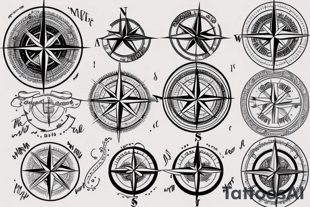 Compass tattoo idea