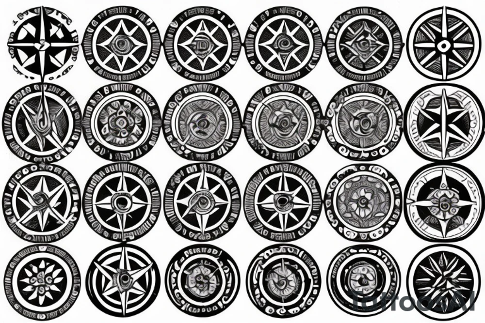Compass tattoo idea