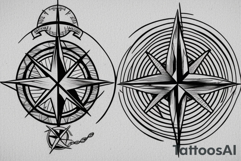 Compass tattoo idea