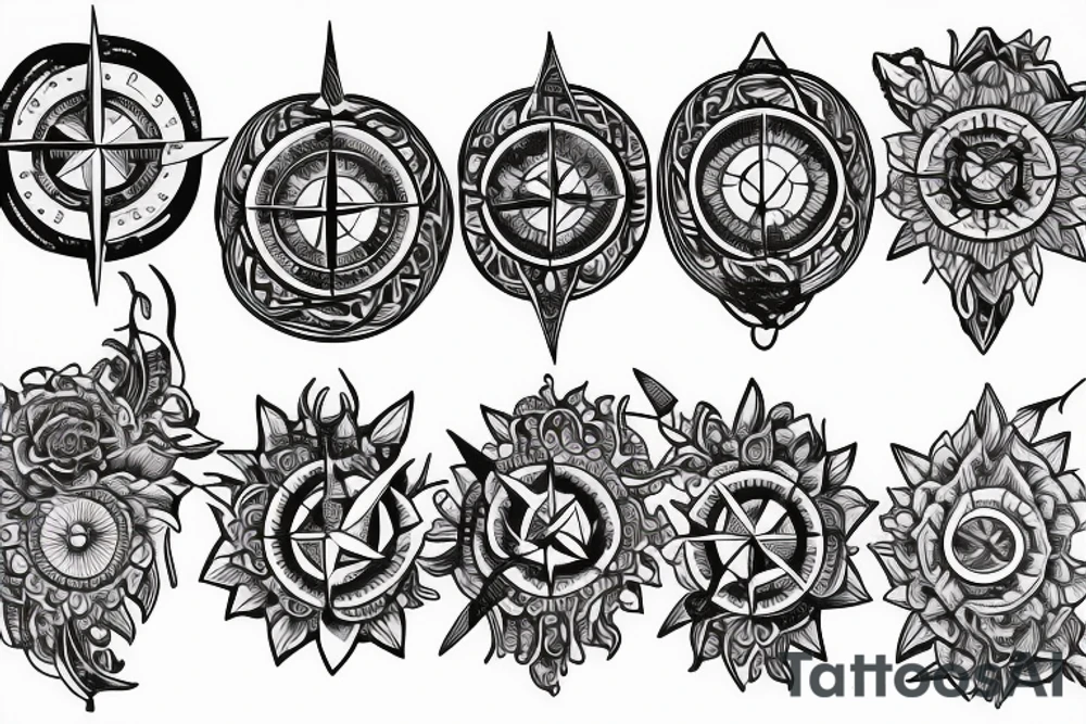 Compass tattoo idea