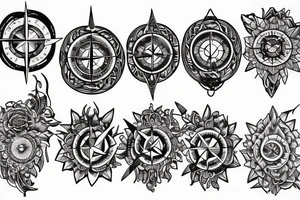 Compass tattoo idea