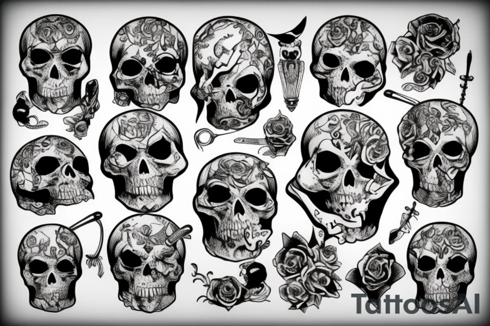 Scull tattoo idea
