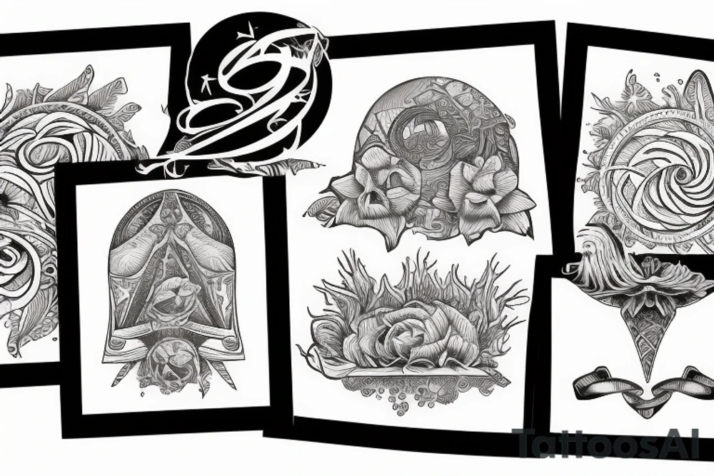 island, ocean tattoo idea