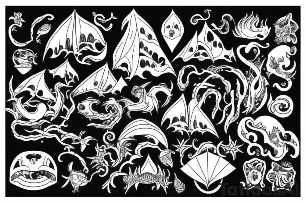 island, ocean tattoo idea