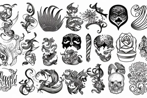 island, ocean tattoo idea