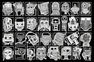 robot taking over the world tattoo idea