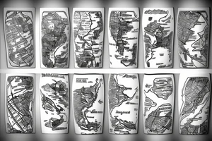 island, map tattoo idea