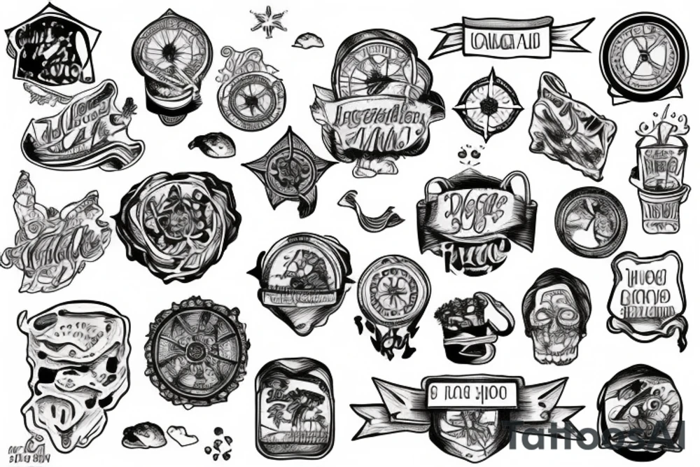 island, map tattoo idea