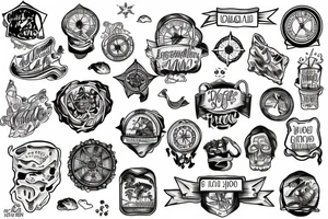 island, map tattoo idea