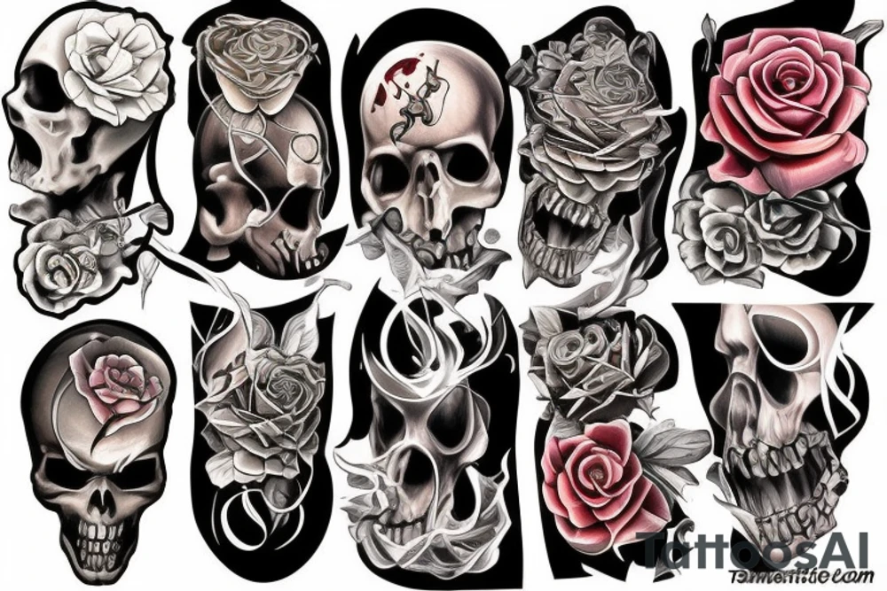 distorted time tattoo idea