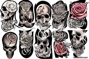 distorted time tattoo idea