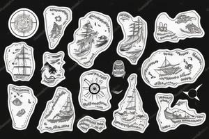 island, map tattoo idea