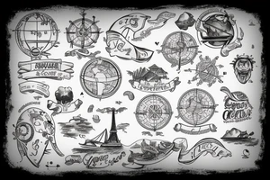 island, map tattoo idea