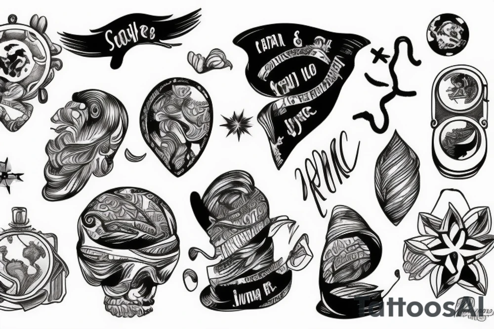 island, map tattoo idea