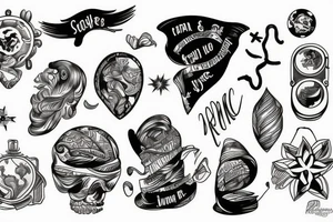 island, map tattoo idea
