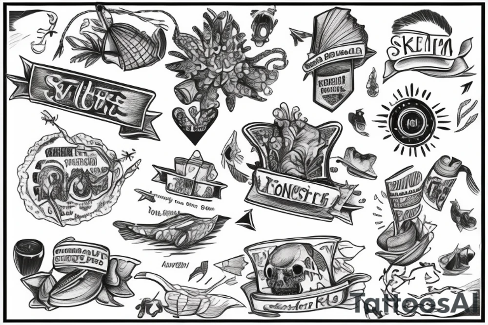 island, map tattoo idea