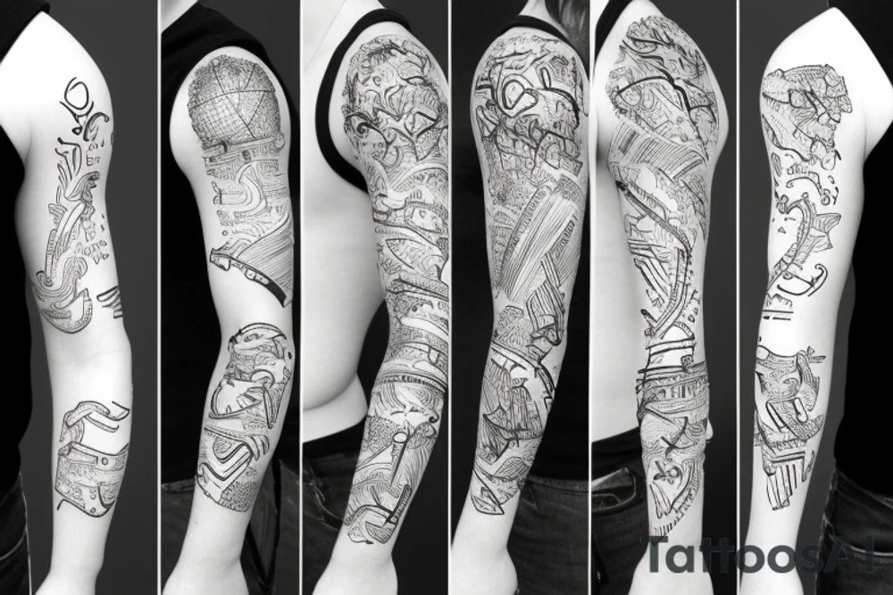 island, map tattoo idea