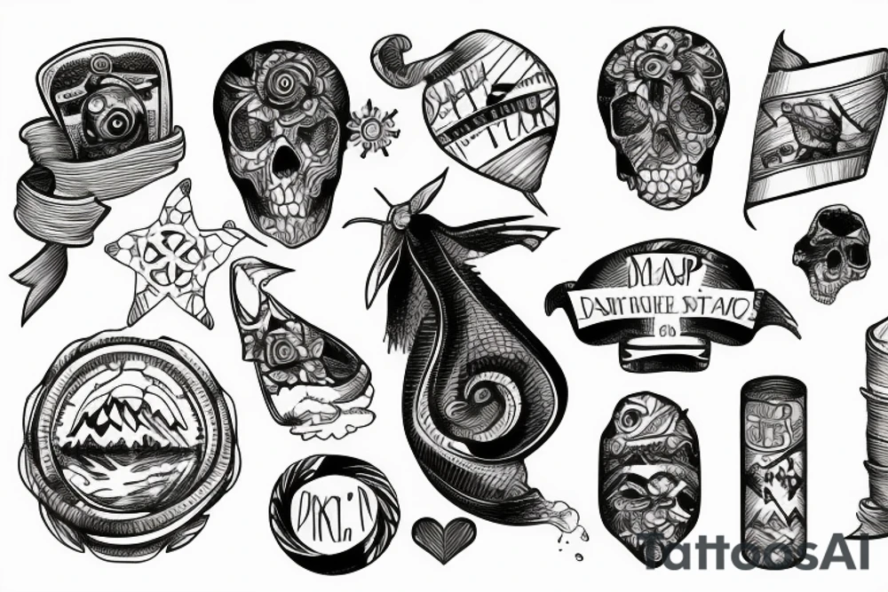 island, map tattoo idea