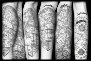 island, map tattoo idea