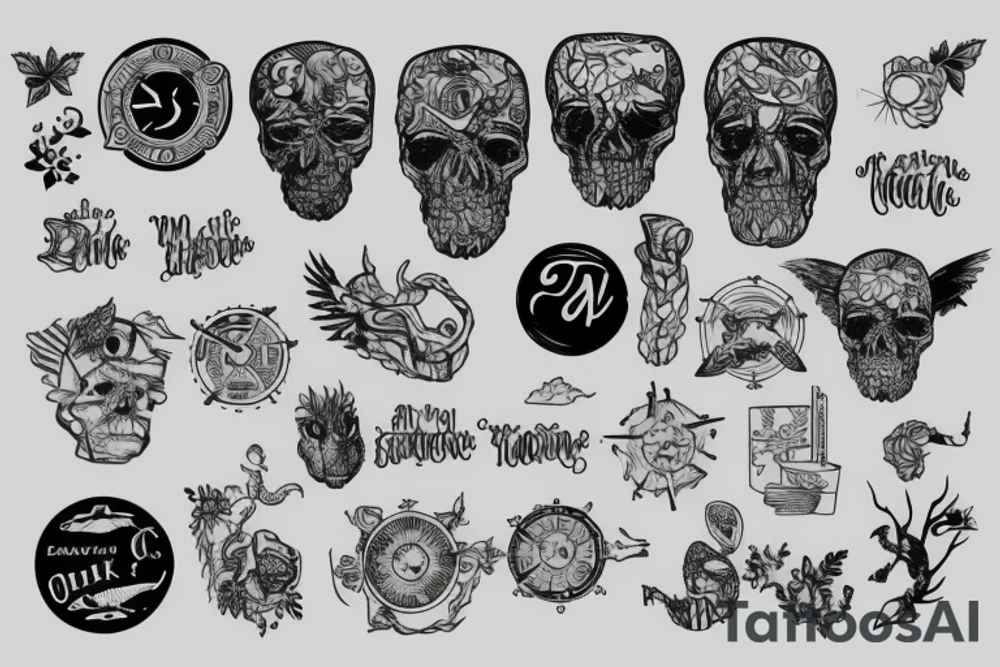 island, map tattoo idea