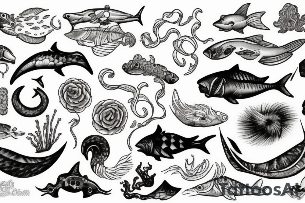 Sea ocean tattoo idea