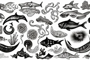 Sea ocean tattoo idea