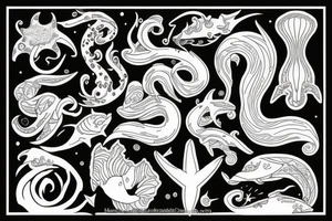 Sea ocean tattoo idea