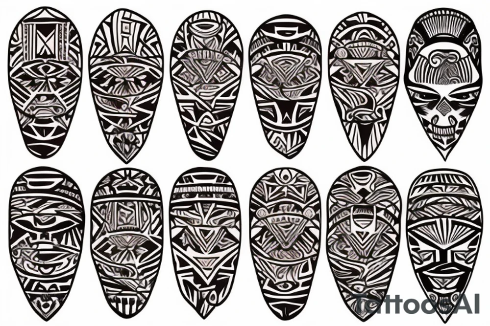 puerto rican tribal sleeve tattoo tattoo idea