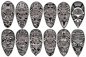puerto rican tribal sleeve tattoo tattoo idea