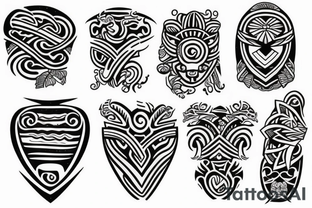 polynessian tattoo sleeves arm tattoo idea