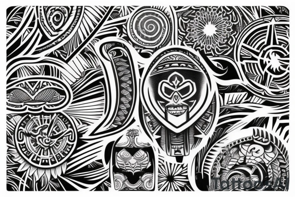polynessian tattoo sleeves arm tattoo idea