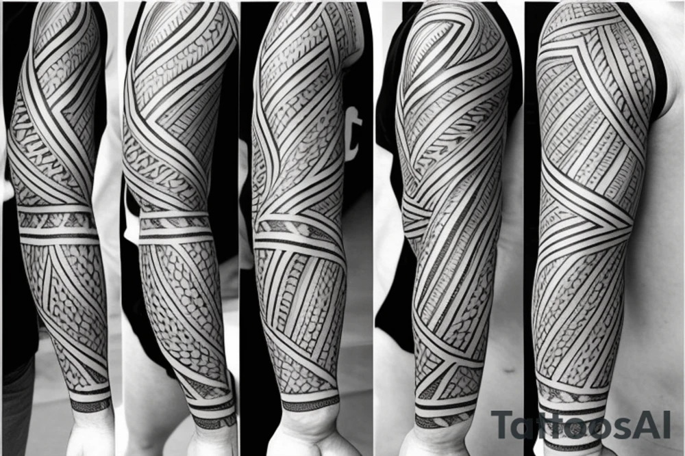 Polynesian tattoo sleeves arm tattoo idea