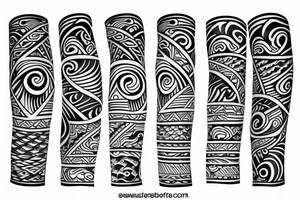 Polynesian tattoo sleeves arm tattoo idea