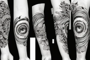 flower fall from heaven leilani God eye, new breeze air tattoo idea