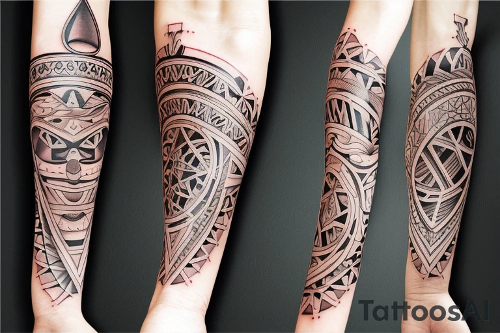 tatuaje geometrico de la evolucion tattoo idea