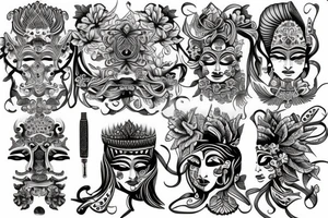 bali fineline tattoo tattoo idea