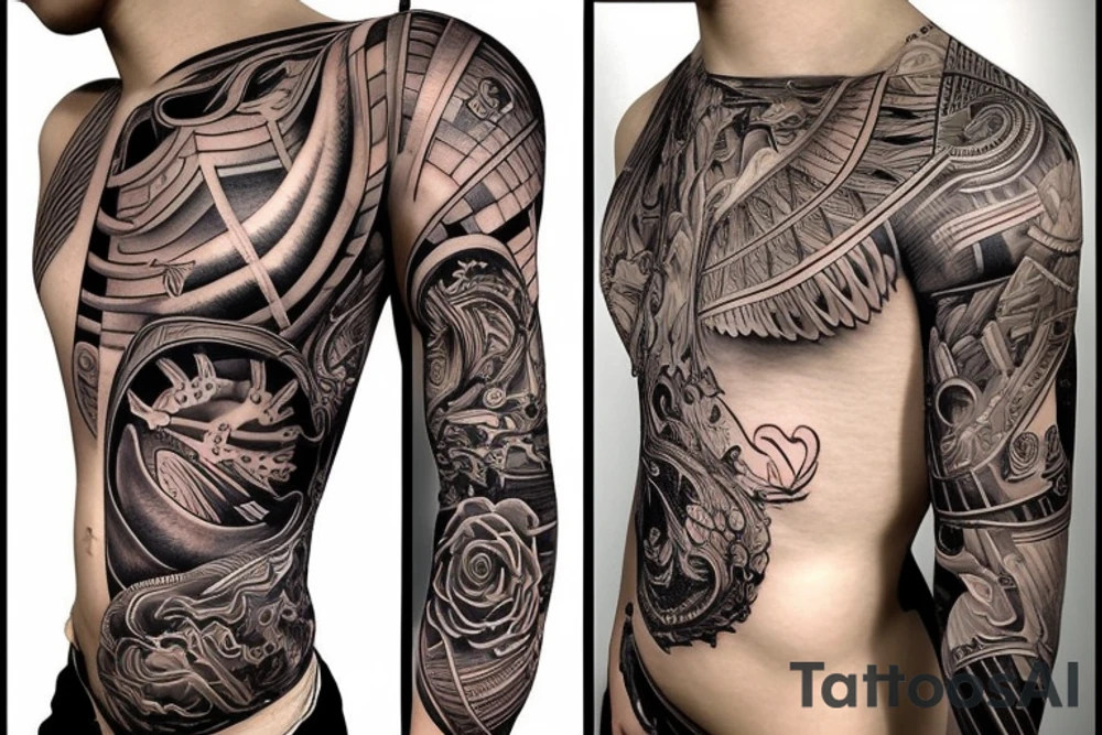 fine line tattoo evolution of mankind tattoo idea