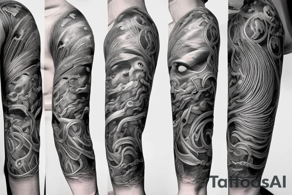 fine line tattoo evolution of man tattoo idea