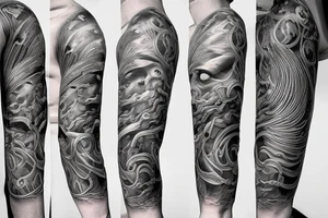 fine line tattoo evolution of man tattoo idea