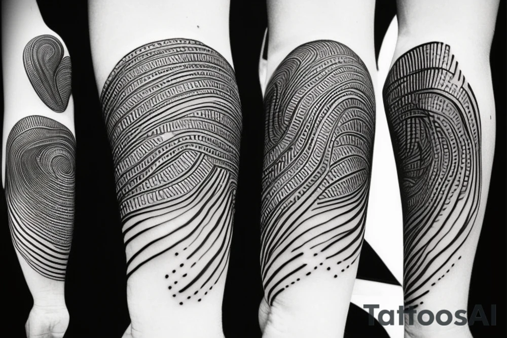 continuous line tattoo, black women silhouettes intertwining tattoo idea