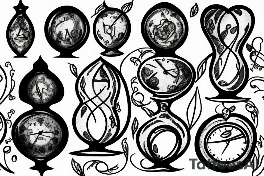 Hourglass tattoo idea