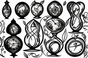 Hourglass tattoo idea